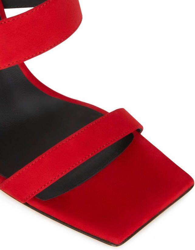 Giuseppe Zanotti Musa suede sandals Red