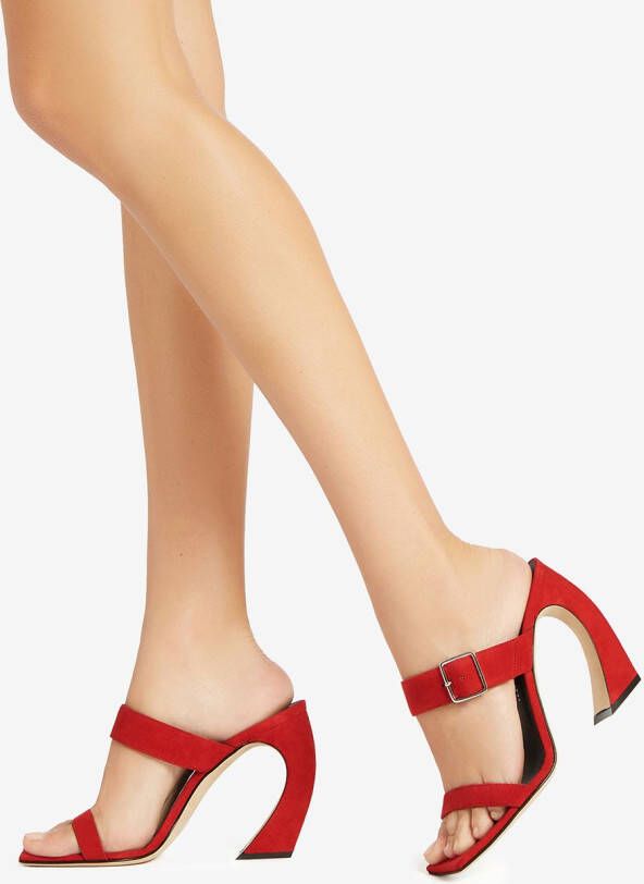 Giuseppe Zanotti Musa suede sandals Red