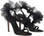Giuseppe Zanotti Nausica tulle-strap satin sandals Black - Thumbnail 2