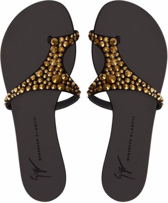 Giuseppe Zanotti Nebula stud-embellished sandals Black