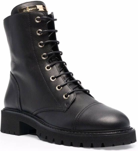Giuseppe Zanotti Nevada leather ankle boots Black