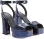 Giuseppe Zanotti New Betty 120mm leather sandals Blue - Thumbnail 2