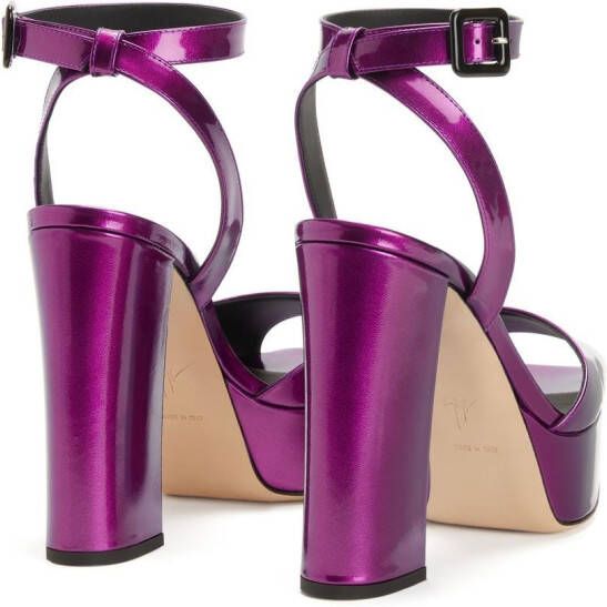 Giuseppe Zanotti New Betty 120mm platform sandals Purple