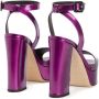 Giuseppe Zanotti New Betty 120mm platform sandals Purple - Thumbnail 3