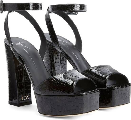 Giuseppe Zanotti New Betty leather sandals Black