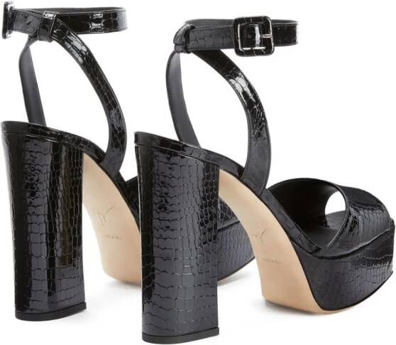 Giuseppe Zanotti New Betty leather sandals Black