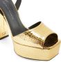 Giuseppe Zanotti New Betty leather sandals Gold - Thumbnail 4