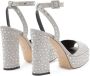 Giuseppe Zanotti New Betty Sparkle 120mm platform sandals Grey - Thumbnail 3