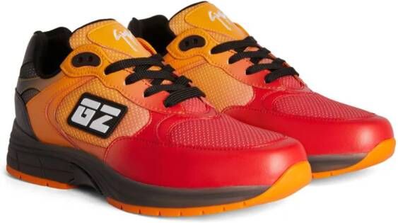 Giuseppe Zanotti New GZ Runner panelled sneakers Orange