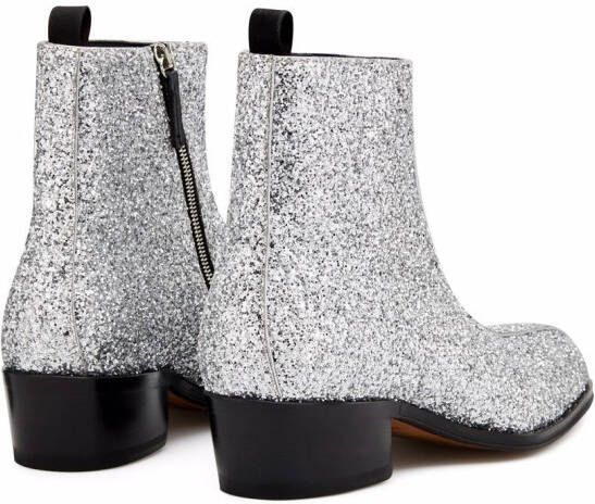 Giuseppe Zanotti New York glitter ankle boots Metallic