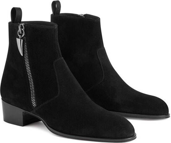 Giuseppe Zanotti New York suede ankle boots Black