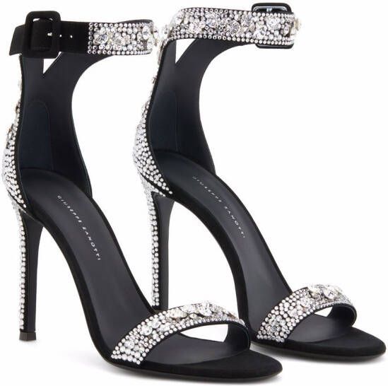 Giuseppe Zanotti Neyla Crystal sandals Black