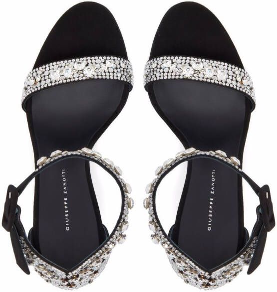 Giuseppe Zanotti Neyla Crystal sandals Black