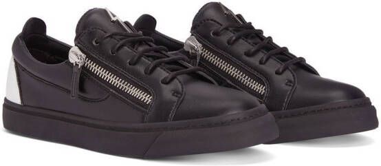 Giuseppe Zanotti Nicki contrast-panel sneakers Black