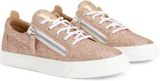 Giuseppe Zanotti Nicki glitter low-top sneakers Pink