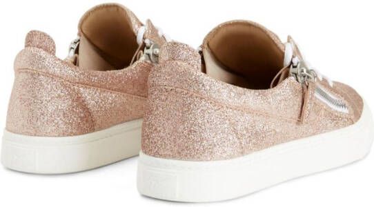 Giuseppe Zanotti Nicki glitter low-top sneakers Pink