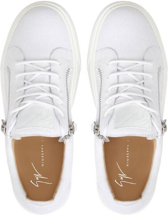 Giuseppe Zanotti Nicki glitter low-top sneakers White