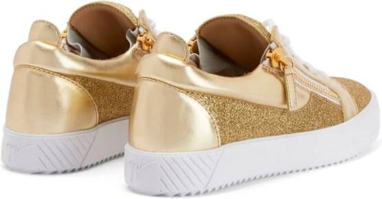 Giuseppe Zanotti Nicki glitter sneakers Gold