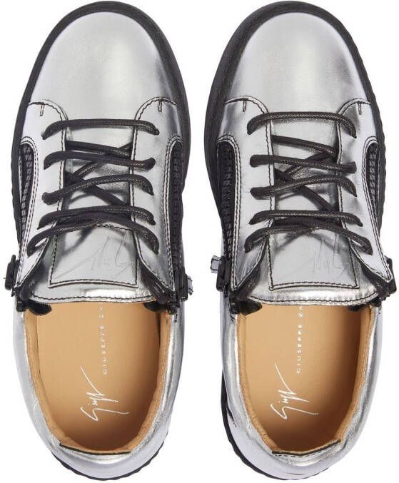 Giuseppe Zanotti Nicki lace-up sneakers Silver