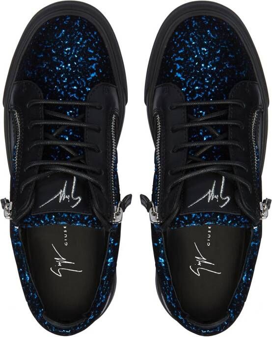 Giuseppe Zanotti Nicki leather low-top sneakers Black