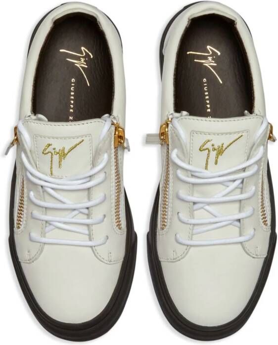 Giuseppe Zanotti Nicki leather low-top sneakers White