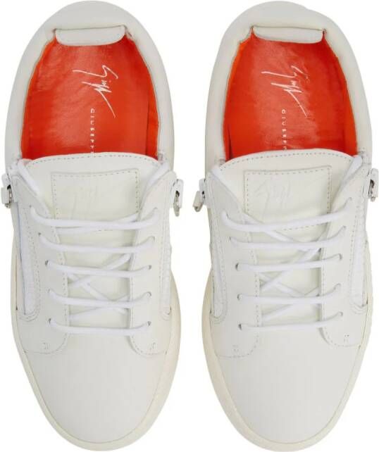 Giuseppe Zanotti Nicki leather low-top sneakers White