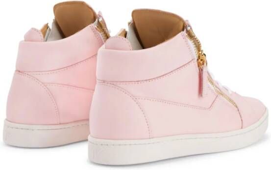 Giuseppe Zanotti Nicki leather skneakers Pink