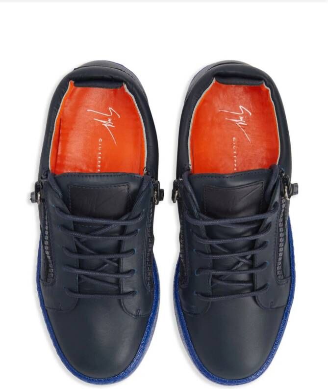 Giuseppe Zanotti Nicki leather sneakers Blue