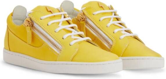 Giuseppe Zanotti Nicki leather sneakers Yellow
