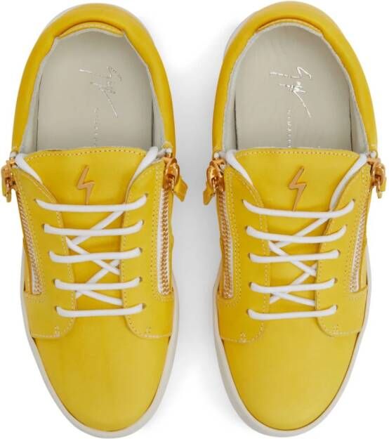 Giuseppe Zanotti Nicki leather sneakers Yellow