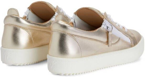 Giuseppe Zanotti Nicki low-top leather sneakers Gold