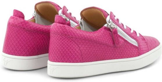 Giuseppe Zanotti Nicki low-top leather sneakers Pink