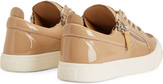 Giuseppe Zanotti Nicki patent leather sneakers Neutrals