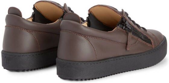 Giuseppe Zanotti Nicki zip-detail sneakers Brown
