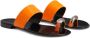 Giuseppe Zanotti Norbert leather flat sandals Orange - Thumbnail 2