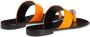 Giuseppe Zanotti Norbert leather flat sandals Orange - Thumbnail 3