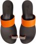 Giuseppe Zanotti Norbert leather flat sandals Orange - Thumbnail 4