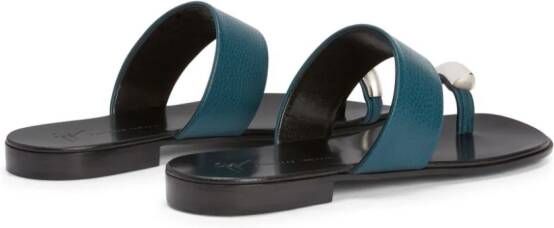 Giuseppe Zanotti Norbert leather sandals Blue