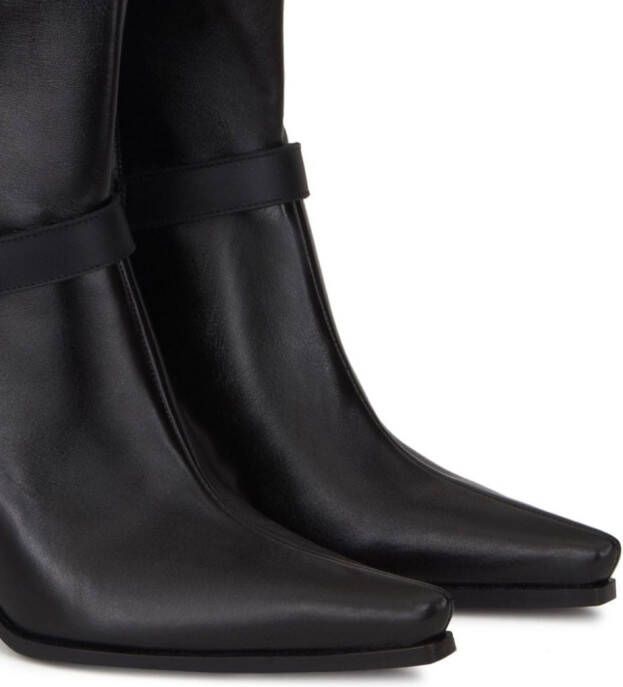 Giuseppe Zanotti North 75mm pointed-toe boots Black
