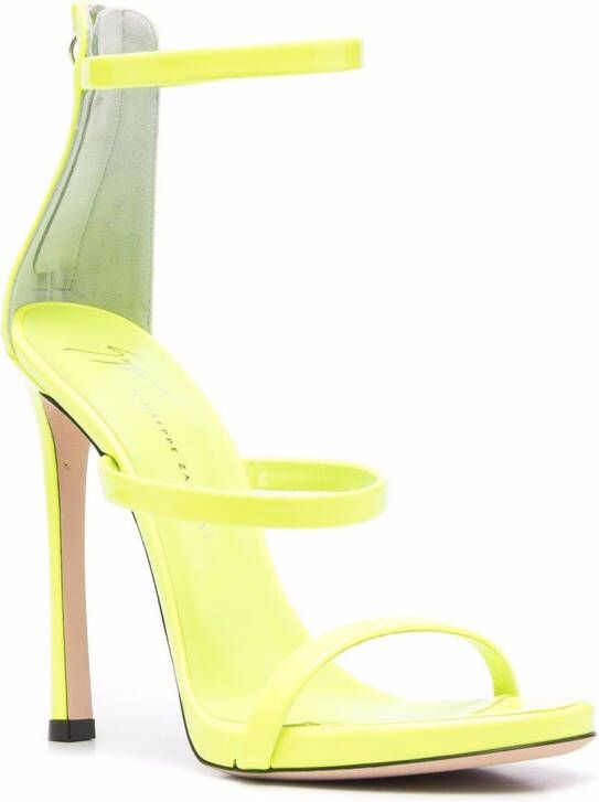 Giuseppe Zanotti open-toe heeled sandals Yellow
