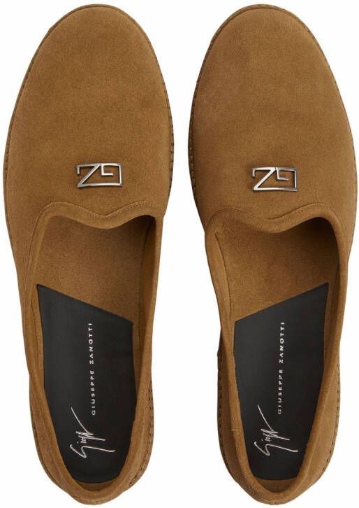 Giuseppe Zanotti Otium suede loafers Neutrals