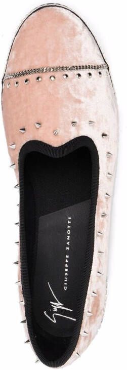 Giuseppe Zanotti Otium velvet loafers Pink