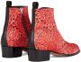 Giuseppe Zanotti paisley print ankle boots Red - Thumbnail 3