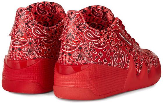 Giuseppe Zanotti paisley print sneakers Red