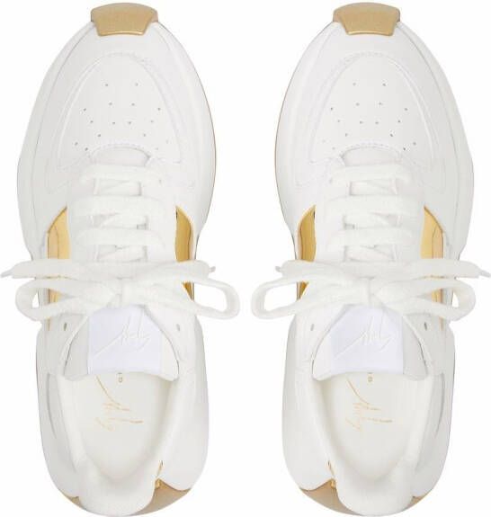 Giuseppe Zanotti panelled lace-up sneakers White