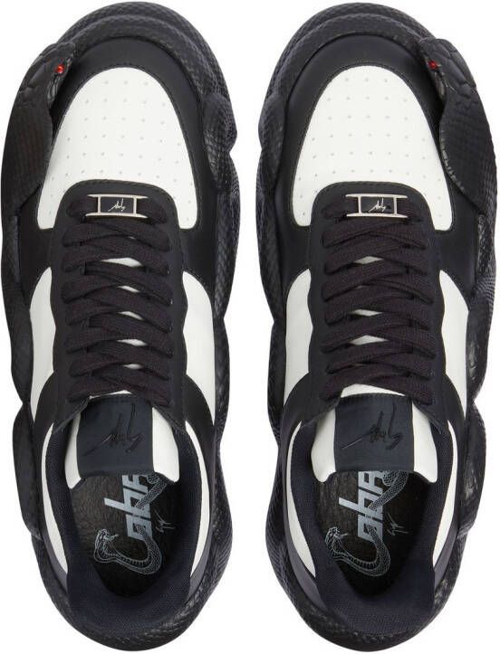 Giuseppe Zanotti panelled low-top sneakers Black