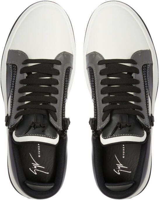 Giuseppe Zanotti panelled low-top sneakers Black