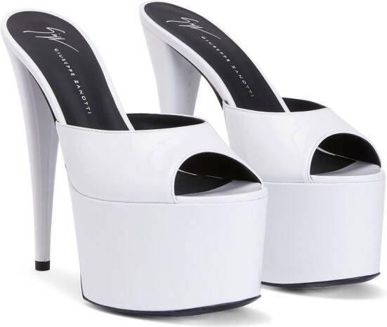 Giuseppe Zanotti peep-toe platform sandals White
