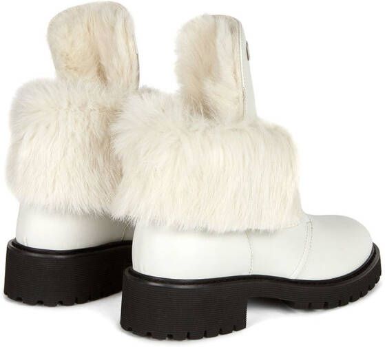 Giuseppe Zanotti Phillis lace-up boots White