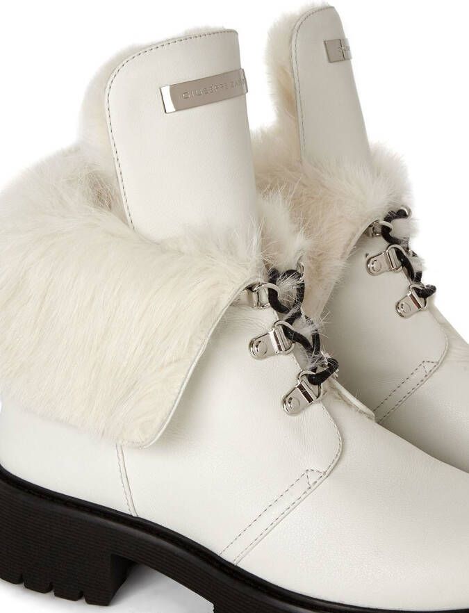 Giuseppe Zanotti Phillis lace-up boots White